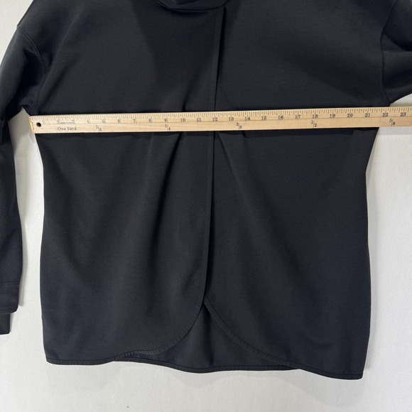 Nike Dri-Fit Maternity Sweatshirt Womens Small Black Pullover Split Front Sporty - Picture 13 of 14